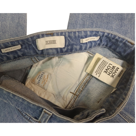 Closed Jeans High Waisted Pedal Pusher Cropped Jeans Sz 40/US 6 Ret$359 - Picture 11 of 13